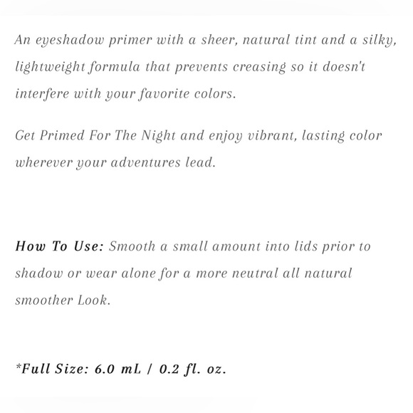 MoonLit Makeup Primed For The Night Eyeshadow Primer New In Box 💯 Authentic! - Picture 3 of 5